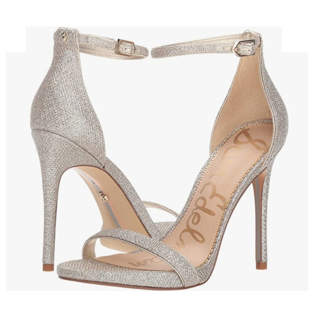 Sam Edelman Sparkly 7.5 Ariella Glam High Heel Sandals sexy formal
